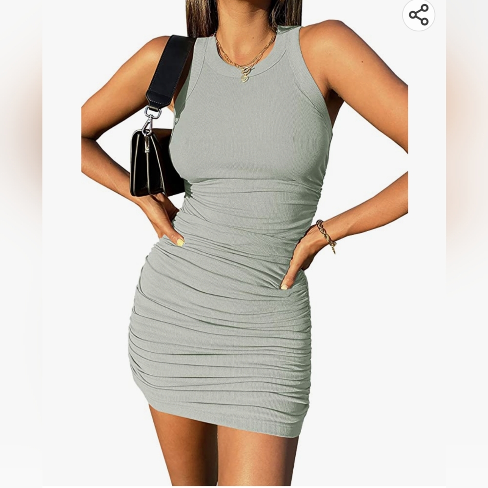 Ribbed Bodycon Dress XL Women's